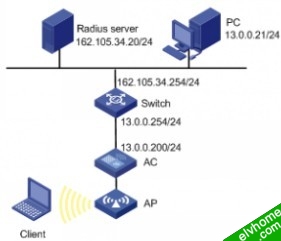 user-profile应用组网图
